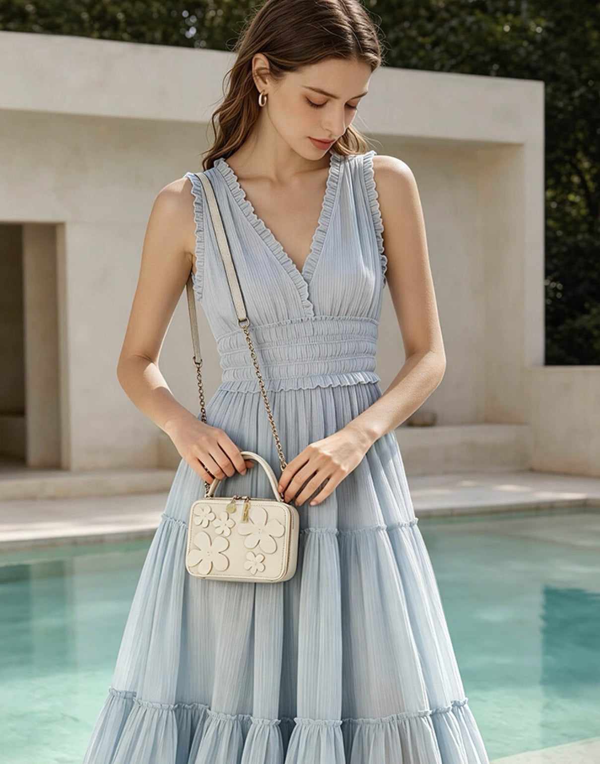 Flower summer bag